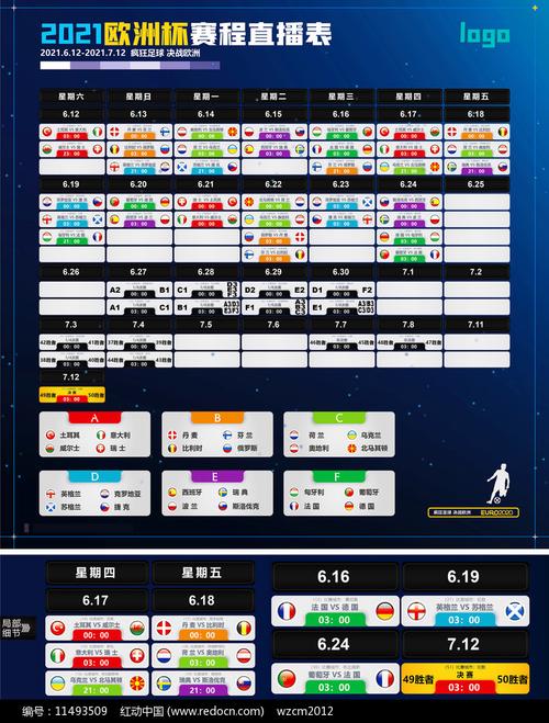 欧洲足球节目表